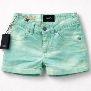 Notify Acid Green Hellabora Short denim size 4 NWT